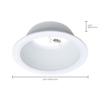 6" STEPPED BAFFLE TRIM - S14030