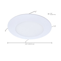 6" ALBALITE SHOWER TRIM - S14032