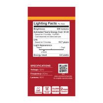 8.5A19L/827/E26/P/ND/4PK - S14309