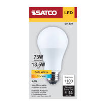 13.5A19L/930/E26/P/ND/1PK - S14370