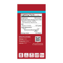 13.5A19L/950/E26/P/ND/1PK - S14374