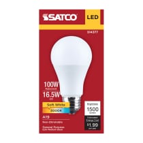16.5A19L/930/E26/P/ND/1PK - S14377