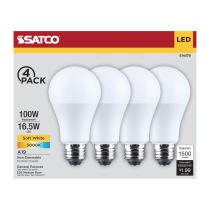 16.5A19L/930/E26/P/ND/4PK - S14378