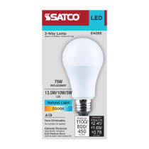 13.5SA19/850/E26D/P/ND/3WY/1PK - S14395