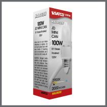 100W MINI-CAN FROSTED 120V. - S1916