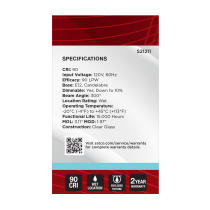 5.5G16.5/LED/CL/940/120V/E12 - S21211