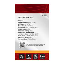 5.5G16.5/LED/WH/927/120V/E12 - S21212