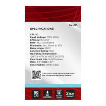 5.5G16.5/LED/WH/940/120V/E12 - S21214