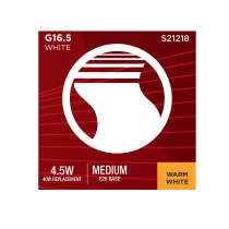 4.5G16.5/LED/WH/927/120V/E26 - S21218