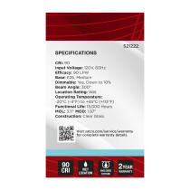 5.5G16.5/LED/CL/940/120V/E26 - S21222