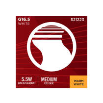 5.5G16.5/LED/WH/927/120V/E26 - S21223