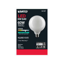 6G40/WH/LED/E26/940/120V - S21257