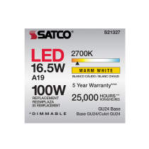 16.5A19LED/927/GU24/120V - S21327