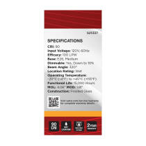 8BT15/WH/LED/927/120V - S21337