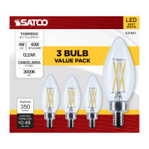 4B11/LED/930/CL/120V/E12/3PK - S21367