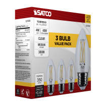 4B11/LED/930/CL/120V/E26/3PK - S21369