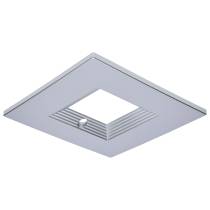 CDL 6IN SQ INT-EM TRIM SILVER - S21691