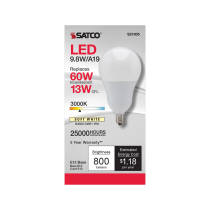 9.8A19/OMNI/220/LED/E12/30K - S21805