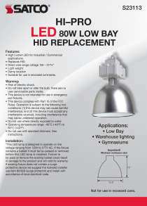 80W/LED/HID-HB/5K/120-277V - S23113