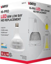 80W/LED/HID-HB/5K/120-277V - S23113