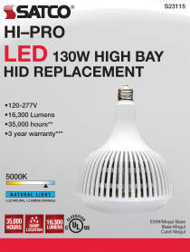 130W/LED/HID-HB/5K/120-277V - S23115