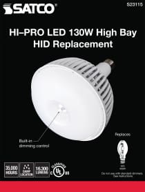 130W/LED/HID-HB/5K/120-277V - S23115