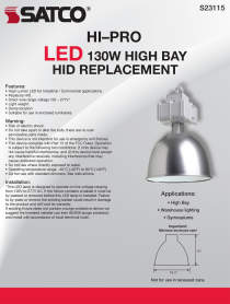 130W/LED/HID-HB/5K/120-277V - S23115
