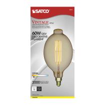60BT56/AMBER/E26/VINTAGE/120V - S2432