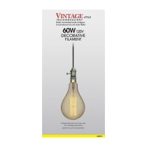 60PS52/AMBER/E26/VINTAGE/120V - S2433