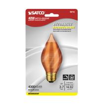 40W C-15 SATCO-ESCENT AMBER - S2716