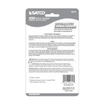 40W C-15 SATCO-ESCENT AMBER - S2716