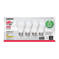 11.5A19/LED/27K/ND/120V/4PK - S28769