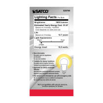 15.5A19/LED/27K/ND/120V - S28785