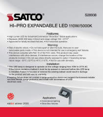 110W/LED/HID/SB/5K/EX39 - S28938