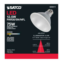 12.5PAR30/SN/LED/25'/930/120V - S29411