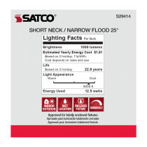 12.5PAR30/SN/LED/25'/950/120V - S29414