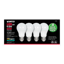 9.5A19/LED/40K/ND/120V/4PK - S29558