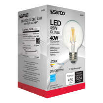 4.5G25/CL/LED/E26/27K/120V - S29563