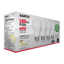 9.5A19/LED/30K/ND/120V/4PK - S29589