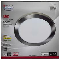 25W/LED/13"FLUSH/30K/RD/BN - S29651