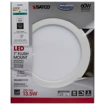 13.5W/LED/7"FLUSH/40K/RD/WH - S29655
