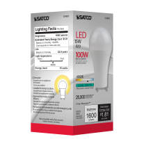 15A19/LED/40K/1600/120V/GU24 - S29805