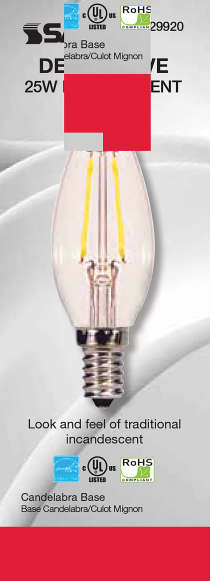 2.5W CTC/LED/27K/CL/120V - S29920