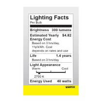 40W R14 INTERMEDIATE BASE - S3215