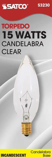 15W CAND TORP CLR - S3230