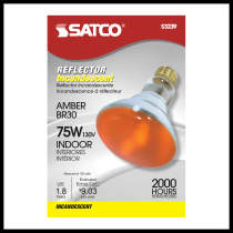 75W BR30 STD AMBER - S3239