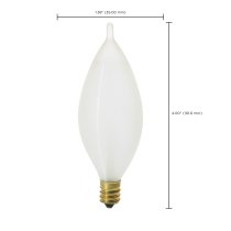 25W C11 SATCO-ESCENT SATIN CB - S3403