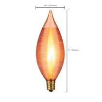 SATCOESCENT 25W C11 CB AMBER - S3406