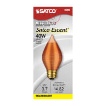 SATCOESCENT 40W C15 STD AMBER - S3416