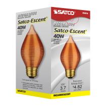 SATCOESCENT 40W C15 STD AMBER - S3416